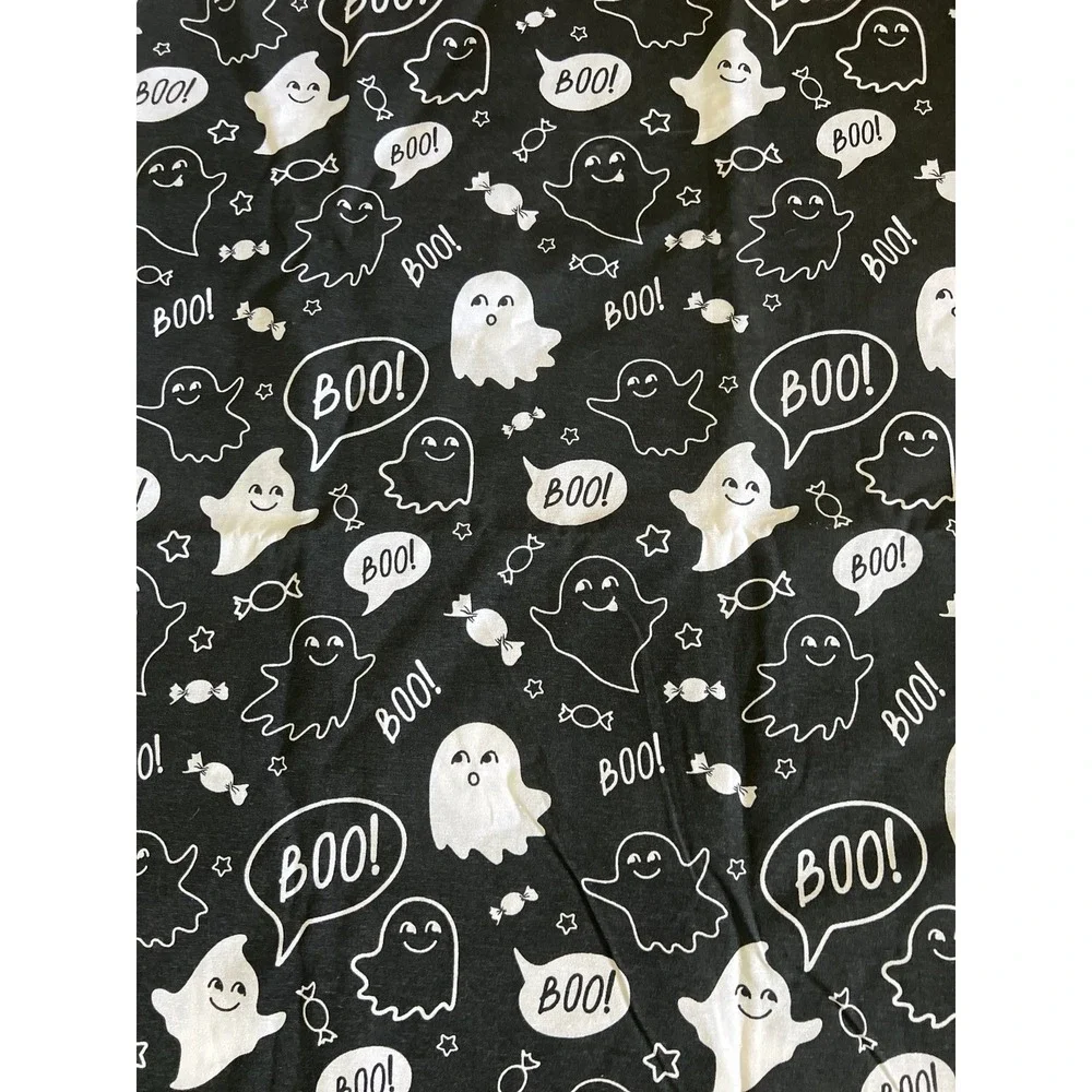 Black Ghost and‎ Boo shower curtain 72x72